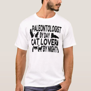 Camiseta Paleontologist do amante do gato