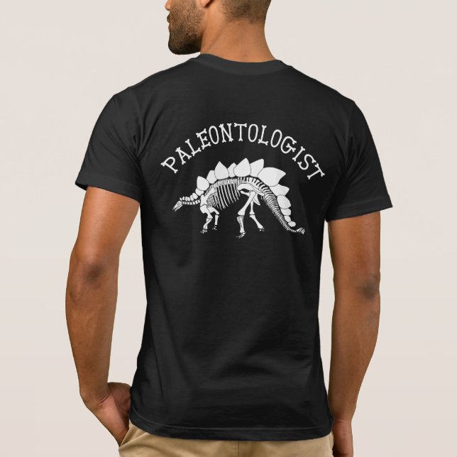 Camiseta Paleontologist (Stegosaurus) (Verso)