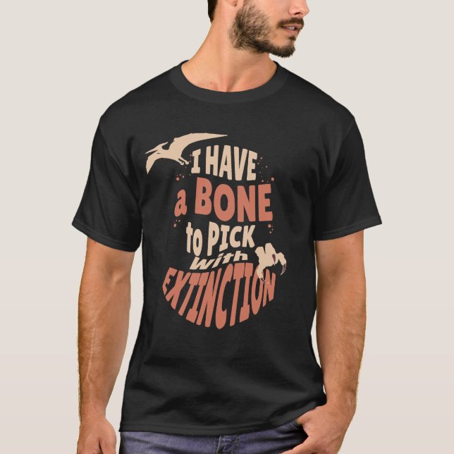 Camiseta Paleontólogo Adulto Dinossauro T-Rex Dino Lover (Frente)