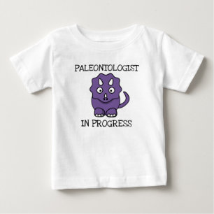 Camiseta Paleontólogo Em Curso Tricerátops Roxos