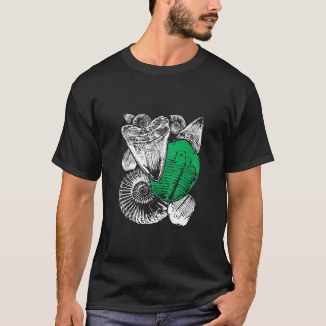 Camiseta Paleontólogos Caçadores Fósseis Tanques (Frente)