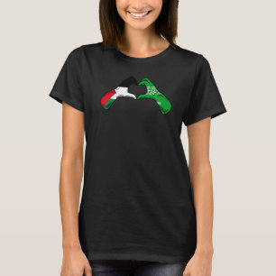 Camiseta Palestina Arábia Saudita sinaliza árabe-saudita pa