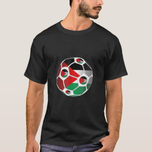 Camiseta Palestina Bandeira Soccer Homens Mulheres Equipe F