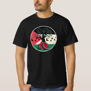 Camiseta palestina cultura palestina melancia oliveira