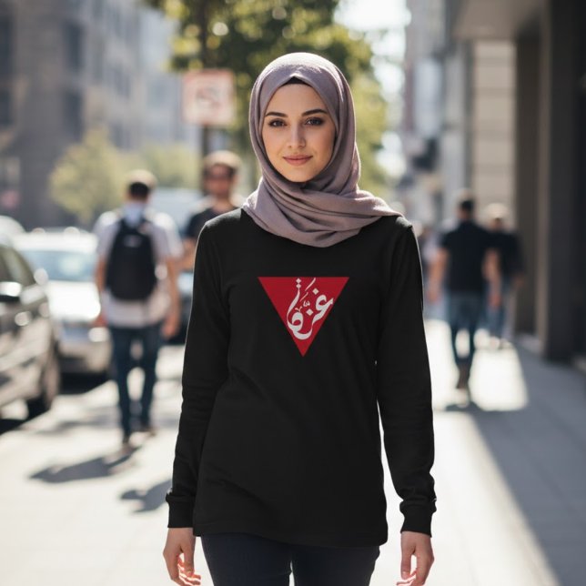Camiseta Palestina de Triângulo Vermelho Gaza (Criador carregado)