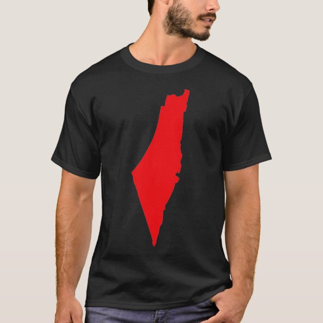 Camiseta palestina é um país livre, exceto Sheikh Jarrah  (Frente)