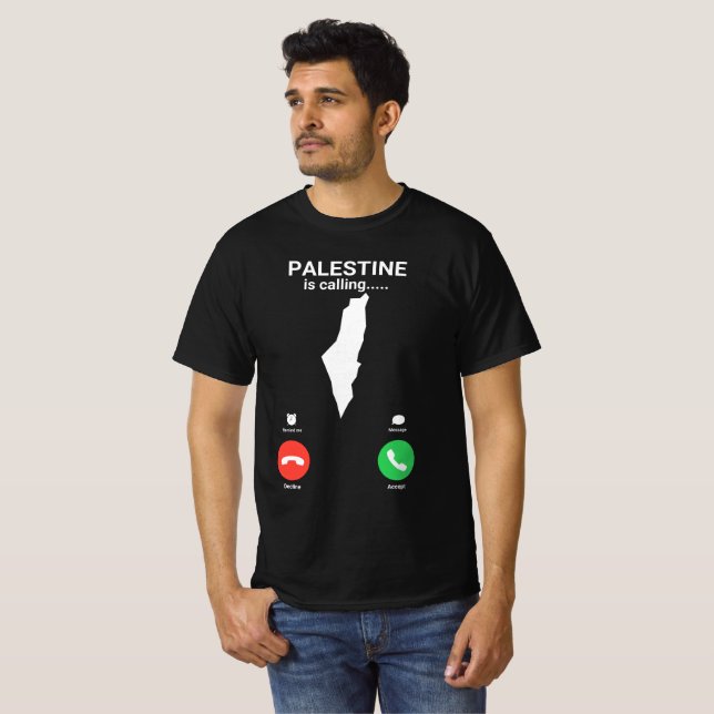 Camiseta Palestina está chamando (Frente Completa)