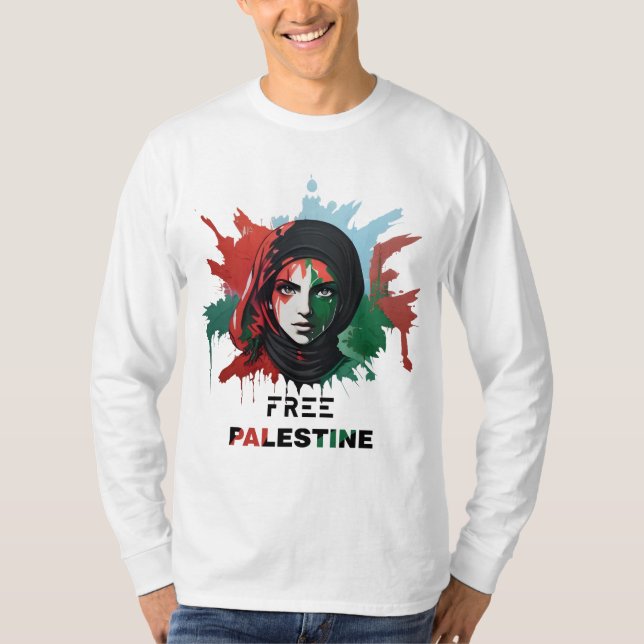 Camiseta palestina livre (Frente)