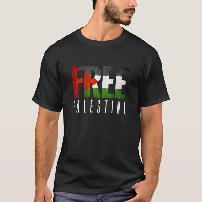Camiseta Palestina livre (Frente)
