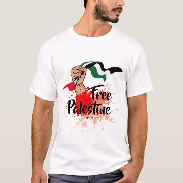 Camiseta Palestina livre (Frente)