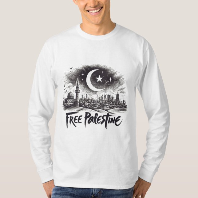 Camiseta Palestina livre (Frente)