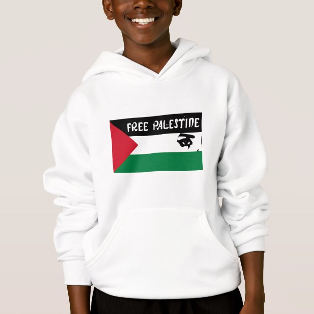 Camiseta Palestina livre - فلسطينعلم - bandeira palestina (Frente)