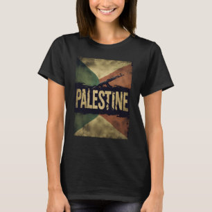 Camiseta Palestina Livre Acaba com Apartheid Vintage