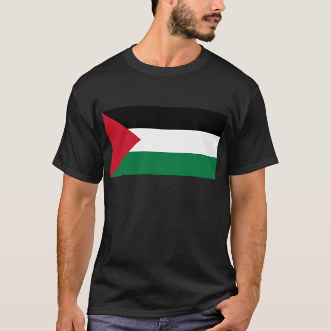 Camiseta Palestina livre - bandeira palestina (علمفلسطين) (Frente)