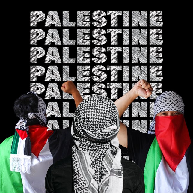 Camiseta Palestina Livre Na Palestina Design De Scarf| Gaza (Pro Palestine T-shirt In Keffiyeh Design , Save Palestine, Save Gaza)