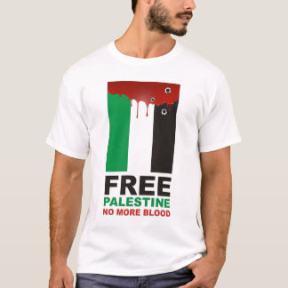 Camiseta Palestina livre não mais sangue