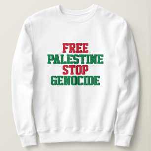 Camiseta Palestina livre pára o genocídio