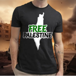 Camiseta Palestina livre, Solidariedade, mapa da Palestina