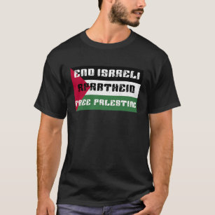 Camiseta Palestina Livre Termina Apartheid Israelense Com P