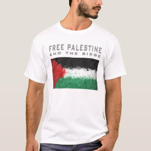 Camiseta Palestina livre - termine o cerco