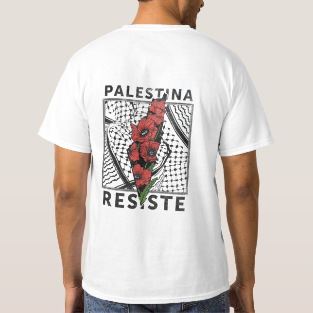Camiseta Palestina Resistir (Verso)