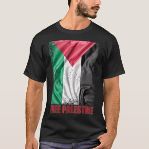 Camiseta Palestina Sinalizador Árabe Palestina Livre