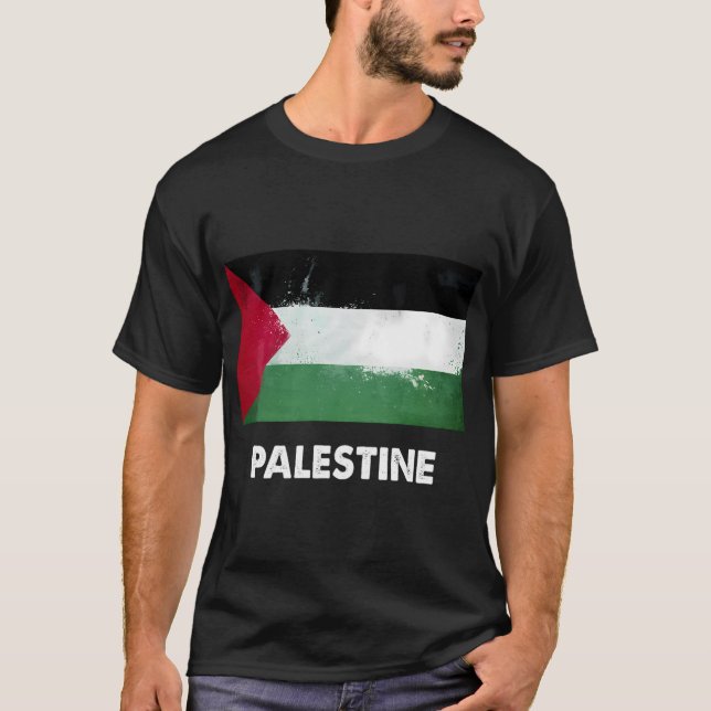 Camiseta Palestina Sinalizador Palestina (Frente)