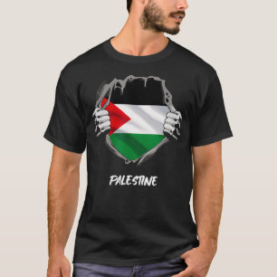 Camiseta Palestina - Sinalizador Palestina - Chest Palestin