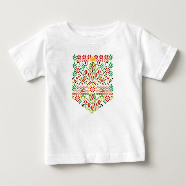 Camiseta Palestina Tatreez Embroderia Tradicional (Frente)