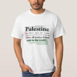 Camiseta Palestina - Une Todos os Povos Amantes da Justiça