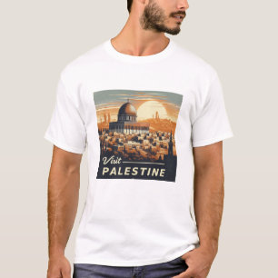 Camiseta Palestina - Visita Palestina - Domo do Rochedo