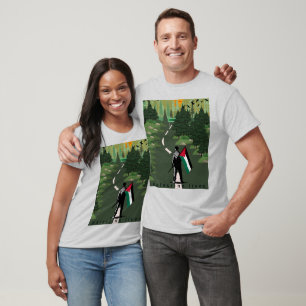 Camiseta Palestine Love - Inspirational Trabalho de arte Sh