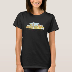 Camiseta Palestra Silhouette da Cidade de Lecce Itália Euro