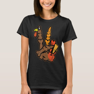 Camiseta Palestra sobre o esqueleto da Turquia Sinal de paz