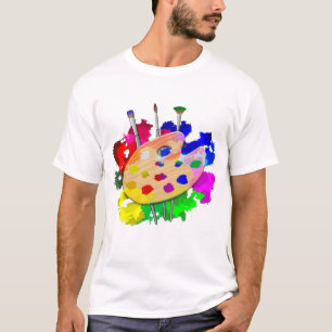 Camiseta Paleta De Artista E Pincéis