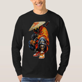 Camiseta Paleta de Ciber Samurai Laranja