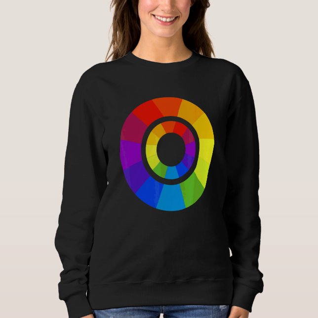 Camiseta Paleta de Cores Círculo Pintura Pintor Professor D (Frente)