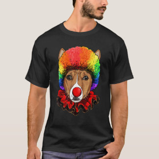 Camiseta Palhaço Africano Basenji Carnaval Circo Funcionári