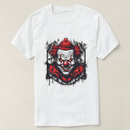 Camiseta Palhaço Assustador Com Grin Assustador