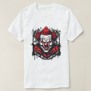 Camiseta Palhaço Assustador Com Grin Assustador