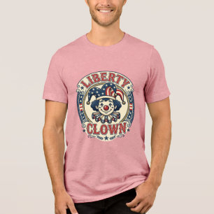 Camiseta Palhaço da Liberdade Patriótico Patriótico Clownco