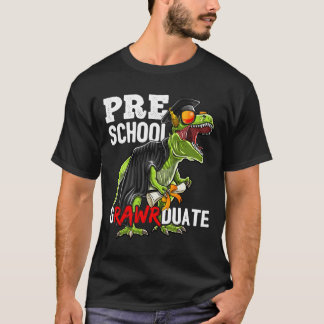 Camiseta Palhaço de Boné de formatura do Dinossauro da pré-