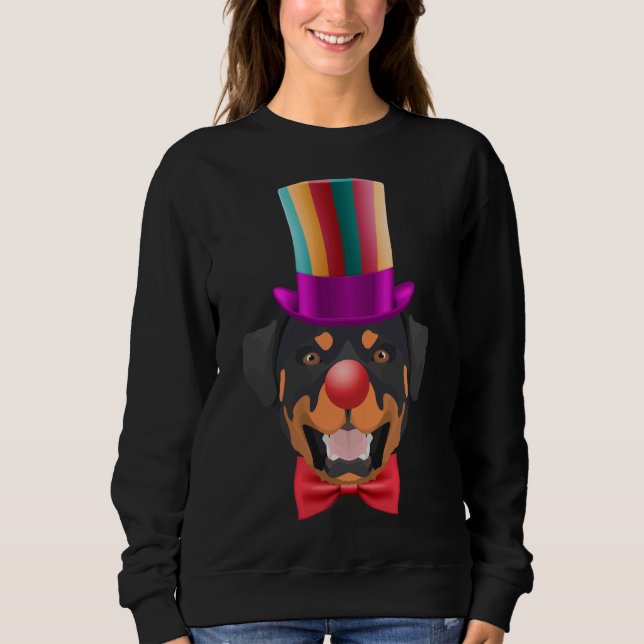 Camiseta Palhaço de Carnaval Rottweiler (Frente)