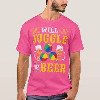 Camiseta Palhaço de Cerveja de Malabarismo Circo Malabarist