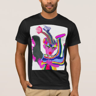 Camiseta Palhaço de Circo Colorido e Performer Bonita