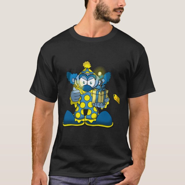 Camiseta Palhaço de Jokey (camisa escura) (Frente)
