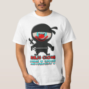 Camiseta Palhaço engraçado do ninja