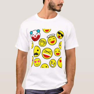 Camiseta palhaço engraçado emojis