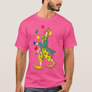 Camiseta Palhaço Engraçado Fazendo Malabarismo Bolas de Mal