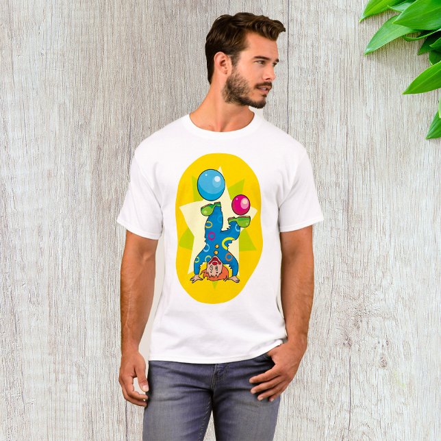 Camiseta Palhaço Equilibrando Bolas Diversão Circo (Criador carregado)